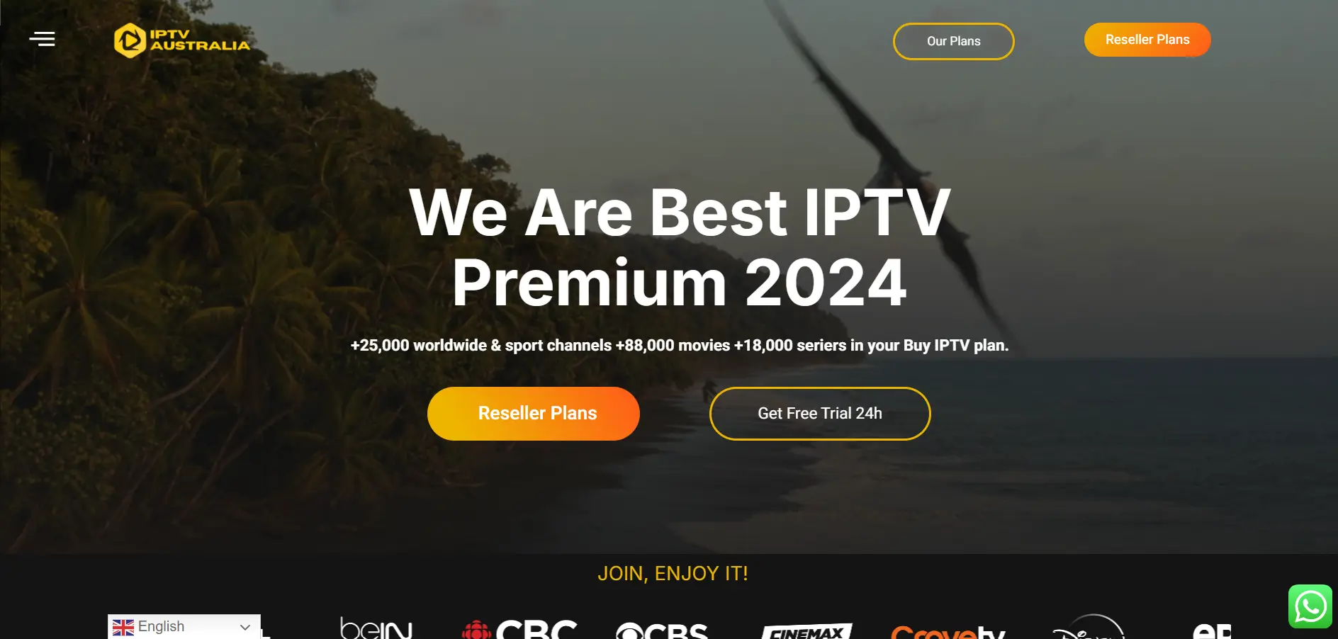 IPTV Australia Free Trial 24h