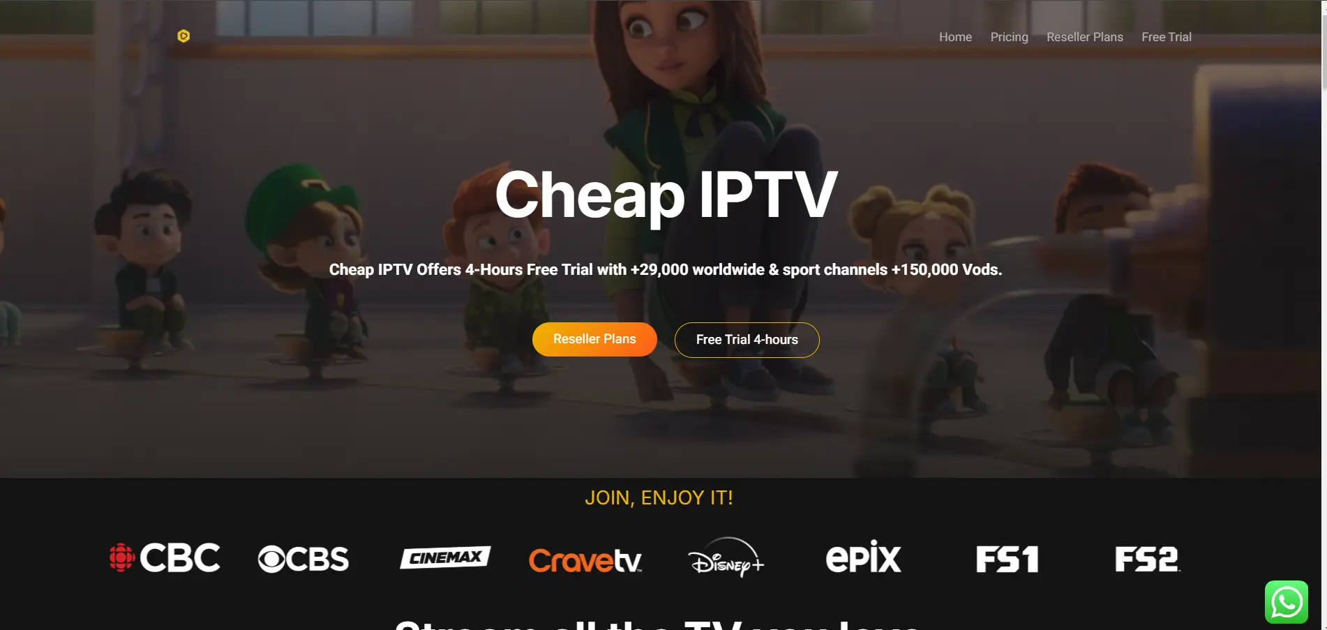 Cheap IPTV website